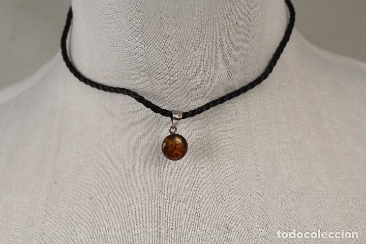 Joyeria: colgante de plata de ley con ambar - Foto 7