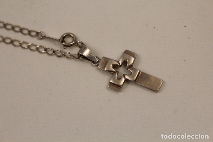 Joyeria: cadena y cruz en plata de ley 925 - Foto 1
