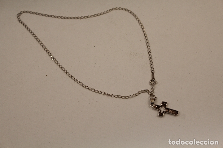 Joyeria: cadena y cruz en plata de ley 925 - Foto 3