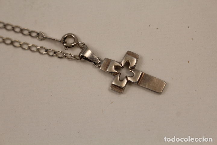 Joyeria: cadena y cruz en plata de ley 925 - Foto 5
