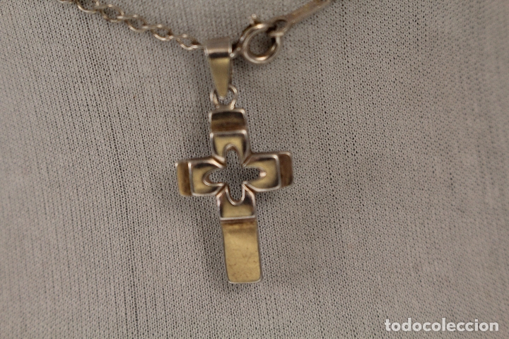 Joyeria: cadena y cruz en plata de ley 925 - Foto 6