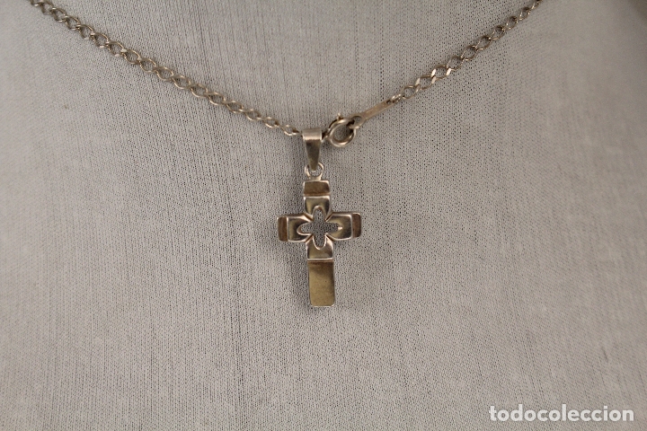 Joyeria: cadena y cruz en plata de ley 925 - Foto 8
