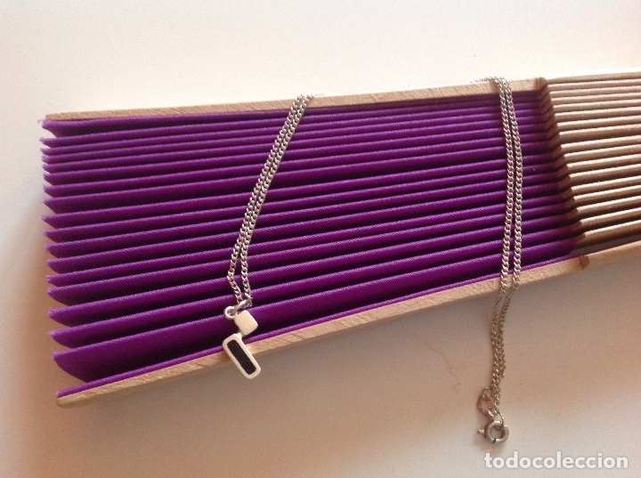 Joyeria: COLGANTE DE PLATA Y ESMALTE OPACO NEGRO - Foto 2
