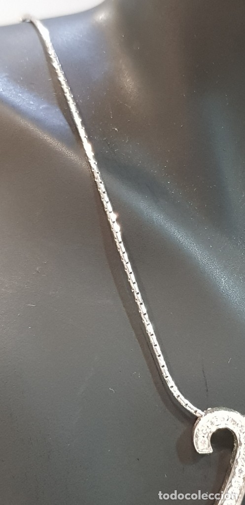 Joyeria: Gargantilla de oro blanco y diamantes. - Foto 4