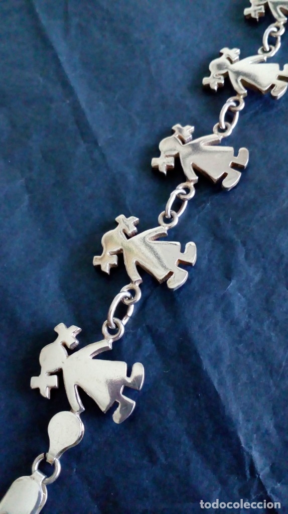 Joyeria: PRECIOSA PULSERA DE PLATA CON SILUETAS DE NI&Ntilde;AS - Foto 1