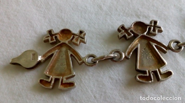 Joyeria: PRECIOSA PULSERA DE PLATA CON SILUETAS DE NI&Ntilde;AS - Foto 6