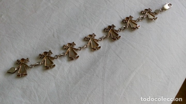 Joyeria: PRECIOSA PULSERA DE PLATA CON SILUETAS DE NI&Ntilde;AS - Foto 7