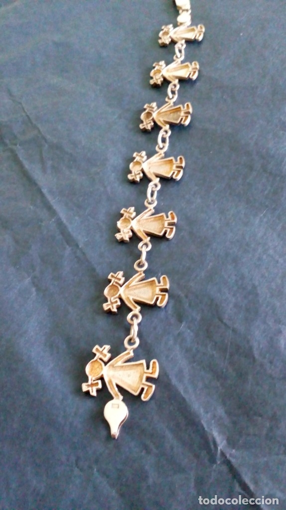 Joyeria: PRECIOSA PULSERA DE PLATA CON SILUETAS DE NI&Ntilde;AS - Foto 8