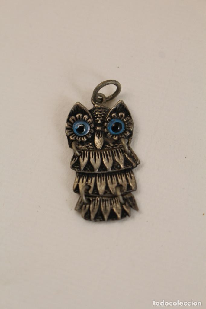 Joyeria: colgante buho en plata de ley 925 - Foto 1