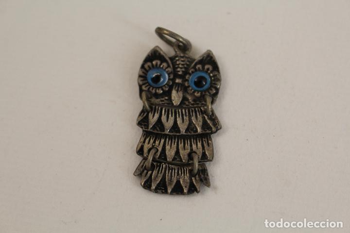 Joyeria: colgante buho en plata de ley 925 - Foto 2