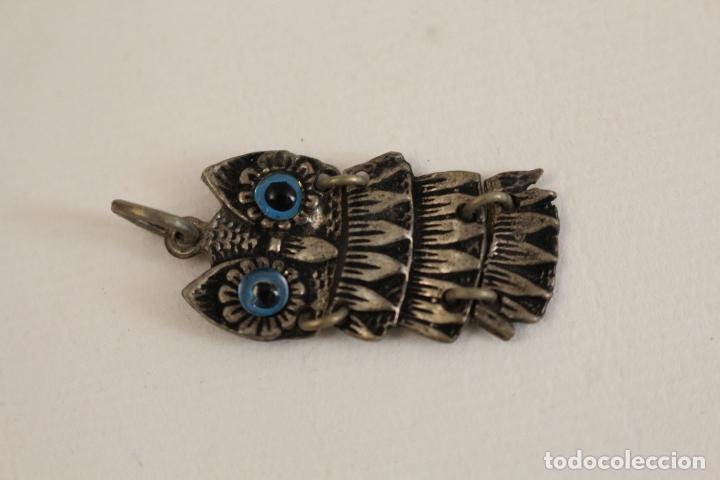 Joyeria: colgante buho en plata de ley 925 - Foto 3