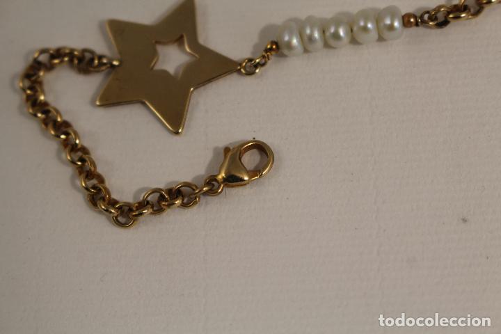 Joyeria: pulsera en plata 925 chapada en oro con perlas - Foto 10