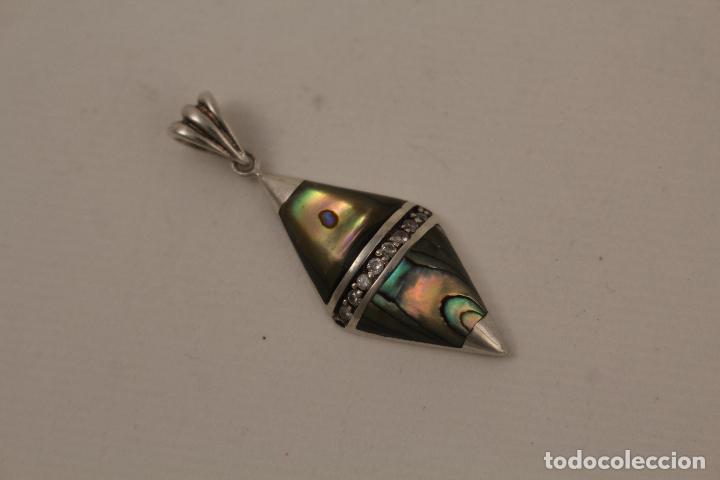 Joyeria: colgante en plata de ley 925 y nacar - Foto 3