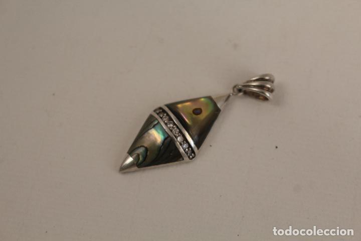 Joyeria: colgante en plata de ley 925 y nacar - Foto 4