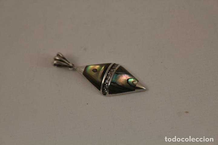 Joyeria: colgante en plata de ley 925 y nacar - Foto 5
