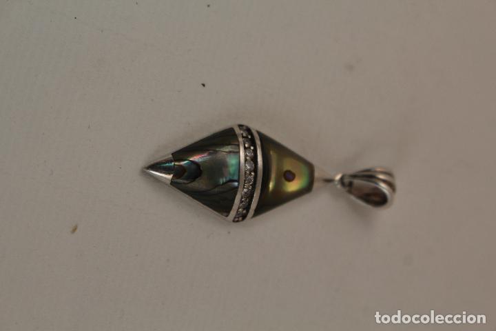 Joyeria: colgante en plata de ley 925 y nacar - Foto 6