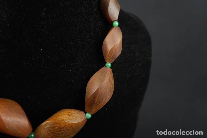 Joyeria: Antiguo Collar de Cuerno tallado y Jade - Foto 3