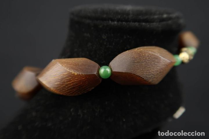 Joyeria: Antiguo Collar de Cuerno tallado y Jade - Foto 8