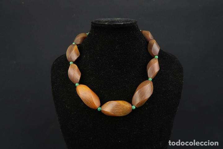 Joyeria: Antiguo Collar de Cuerno tallado y Jade - Foto 10