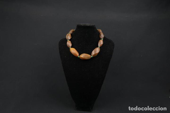 Joyeria: Antiguo Collar de Cuerno tallado y Jade - Foto 11