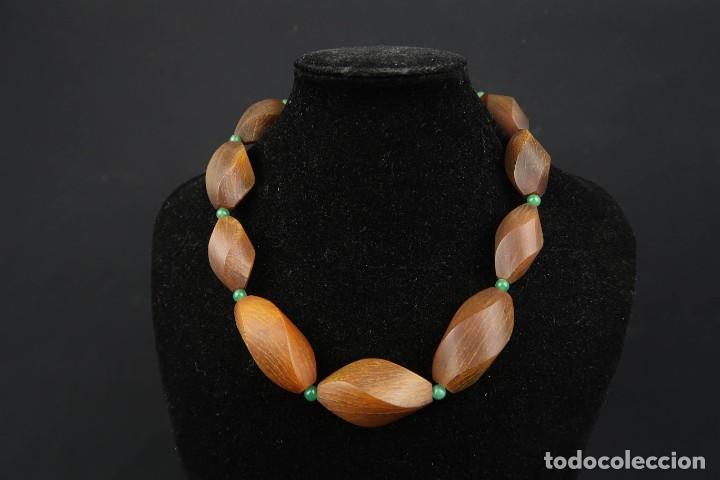 Joyeria: Antiguo Collar de Cuerno tallado y Jade - Foto 12