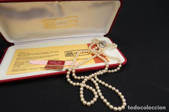 Joyeria: Collar doble de Perlas de Mayorca y cierre en Plata con su estuche - Foto 4