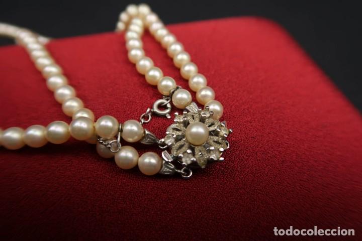 Joyeria: Collar doble de Perlas de Mayorca y cierre en Plata con su estuche - Foto 6