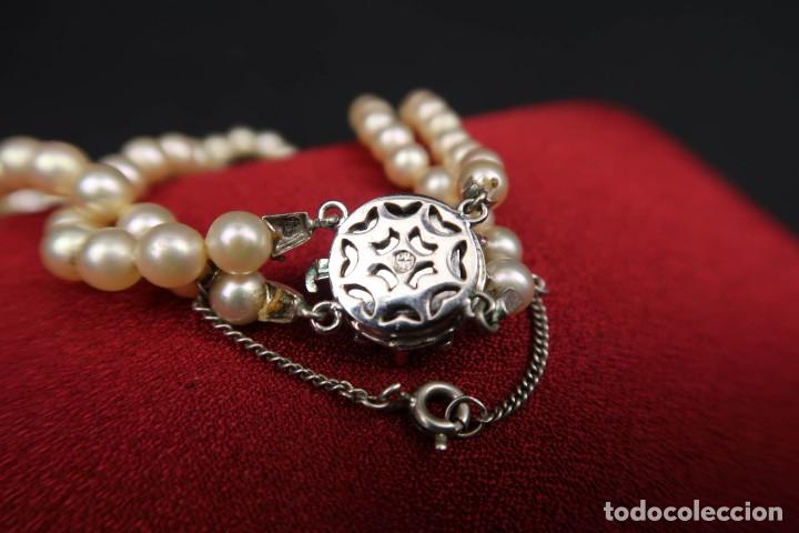 Joyeria: Collar doble de Perlas de Mayorca y cierre en Plata con su estuche - Foto 7