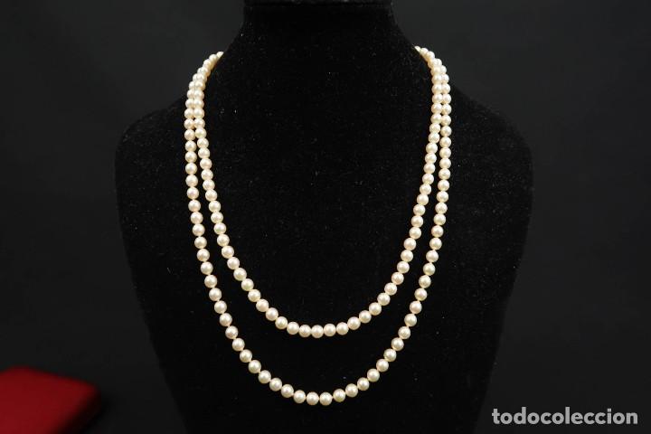 Joyeria: Collar doble de Perlas de Mayorca y cierre en Plata con su estuche - Foto 9