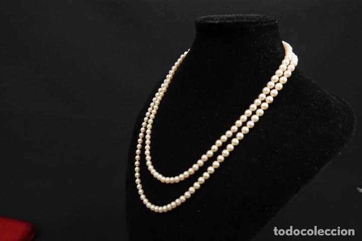Joyeria: Collar doble de Perlas de Mayorca y cierre en Plata con su estuche - Foto 10