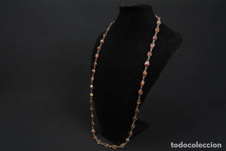 Joyeria: Antiguo collar Agatas - Foto 6