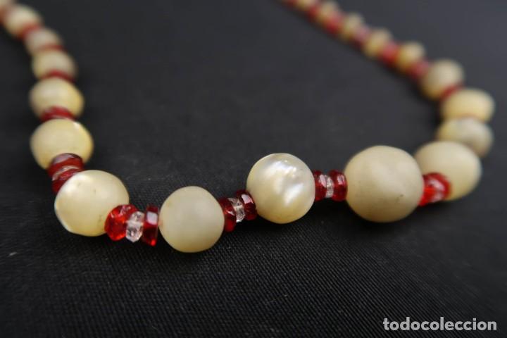 Joyeria: Antiguo collar de Nacar Tallado - Foto 1