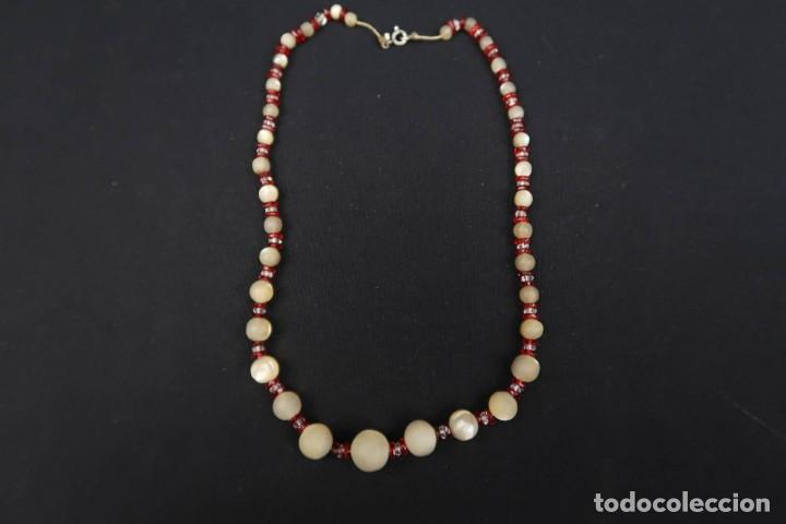 Joyeria: Antiguo collar de Nacar Tallado - Foto 2