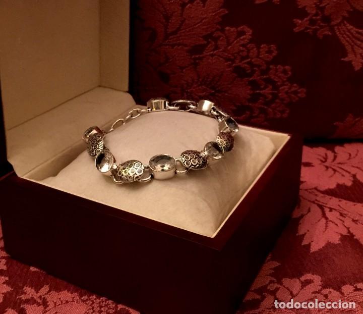 Joyeria: PULSERA CON TOPACIOS TALLADOS - 20 GRAMOS. - Foto 2