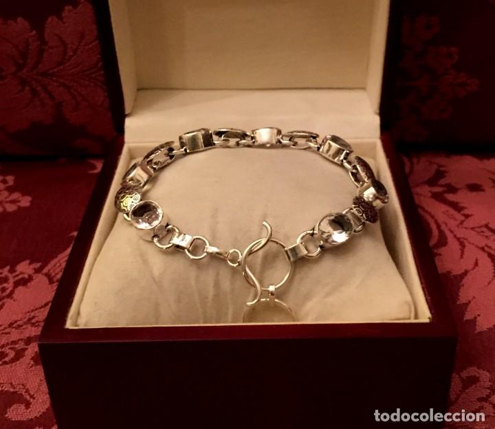 Joyeria: PULSERA CON TOPACIOS TALLADOS - 20 GRAMOS. - Foto 3