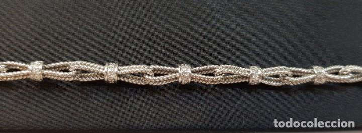 Joyeria: Pulsera de oro blanco y diamantes. - Foto 3