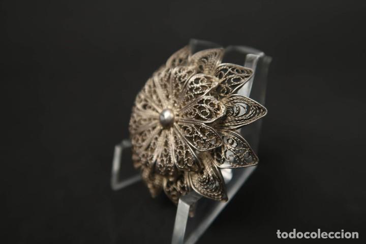 Joyeria: Antiguo Broche de Plata Filigrana - Foto 3