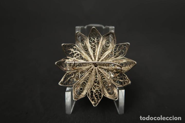 Joyeria: Antiguo Broche de Plata Filigrana - Foto 4