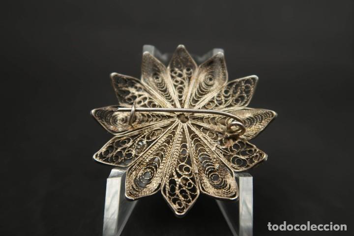 Joyeria: Antiguo Broche de Plata Filigrana - Foto 5