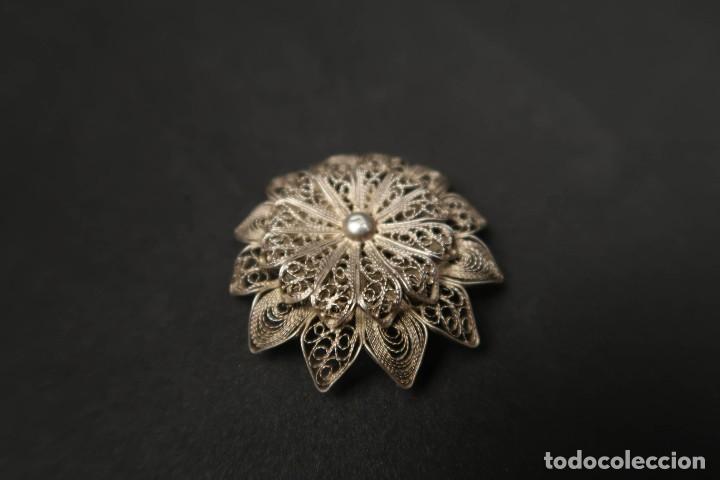 Joyeria: Antiguo Broche de Plata Filigrana - Foto 7