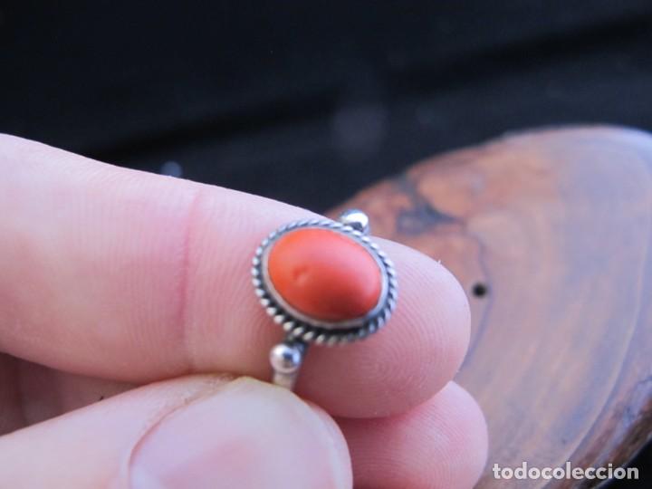 Joyeria: Anillo en plata de ley e imitaci&oacute;n coral - Foto 6
