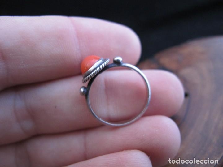 Joyeria: Anillo en plata de ley e imitaci&oacute;n coral - Foto 8