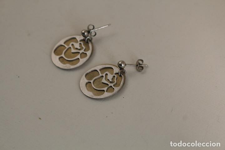 Joyeria: pendientes en acero steel y oro