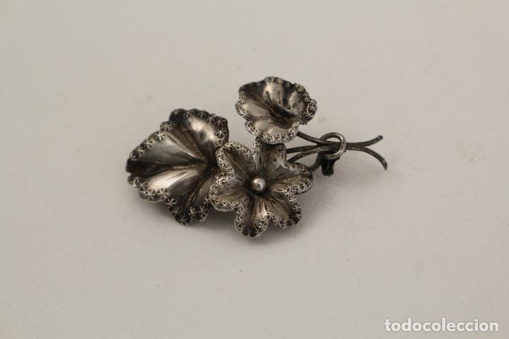 Joyeria: broche de plata en forma de hoja - Foto 4