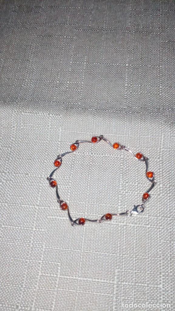 Joyeria: Pulsera de miel. de ambar Paradise de plata y chispa de ambar. - Foto 1