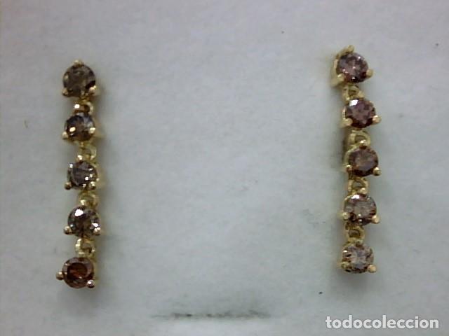 Joyeria: pendientes oro 18 kl,diamantes Brown - Foto 1