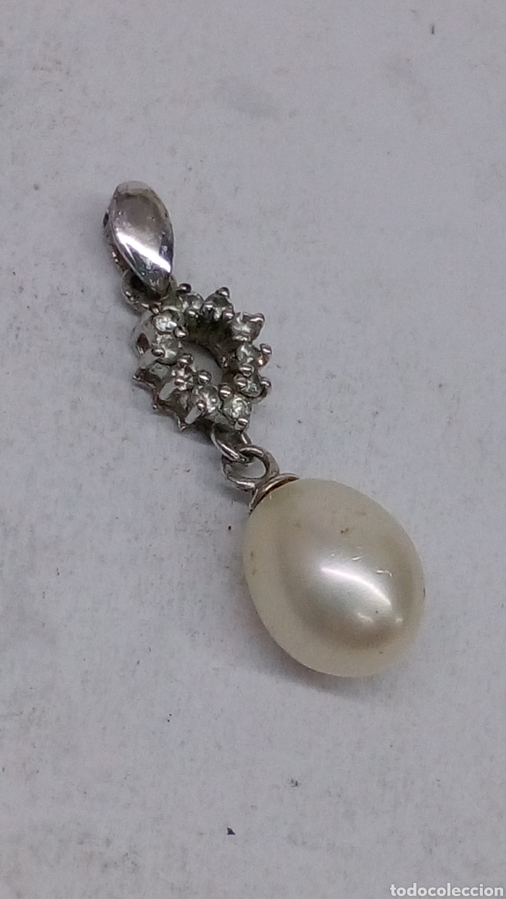 Joyeria: Colgante de plata y una perla - Foto 1