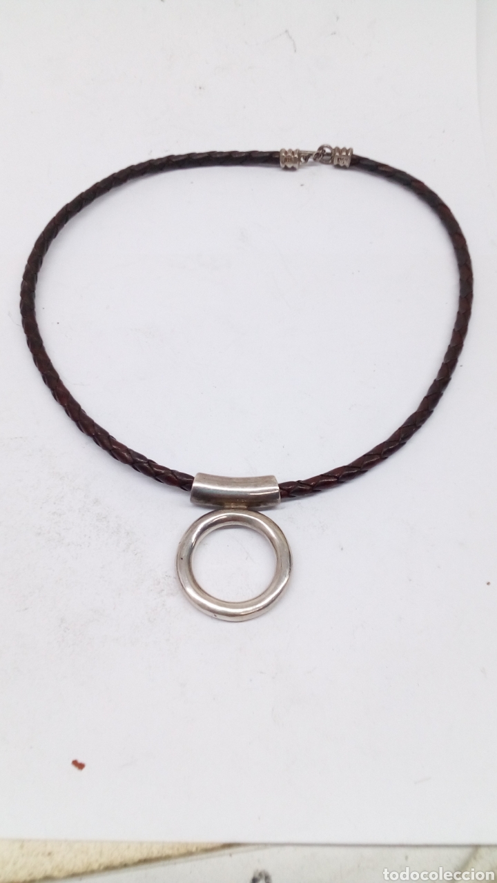 Joyeria: Collar de plata y cuero - Foto 2
