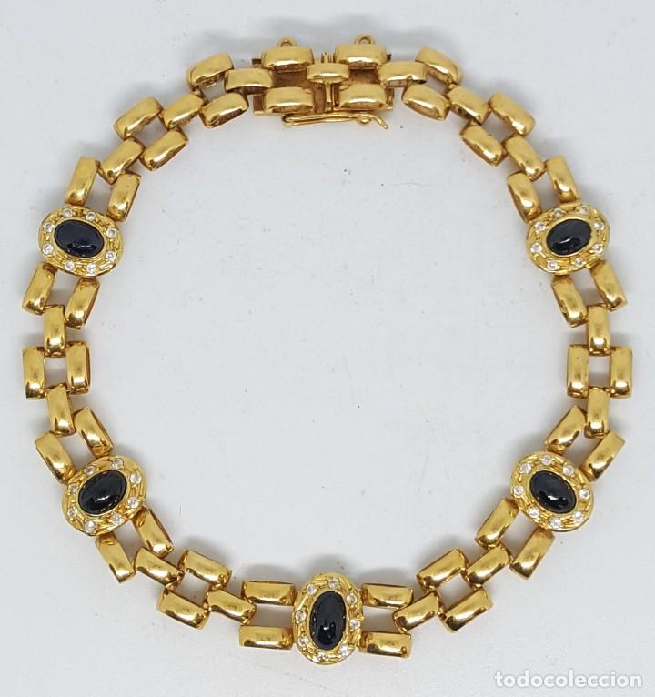 Joyeria: Pulsera con zafiros y circonitas - Foto 1