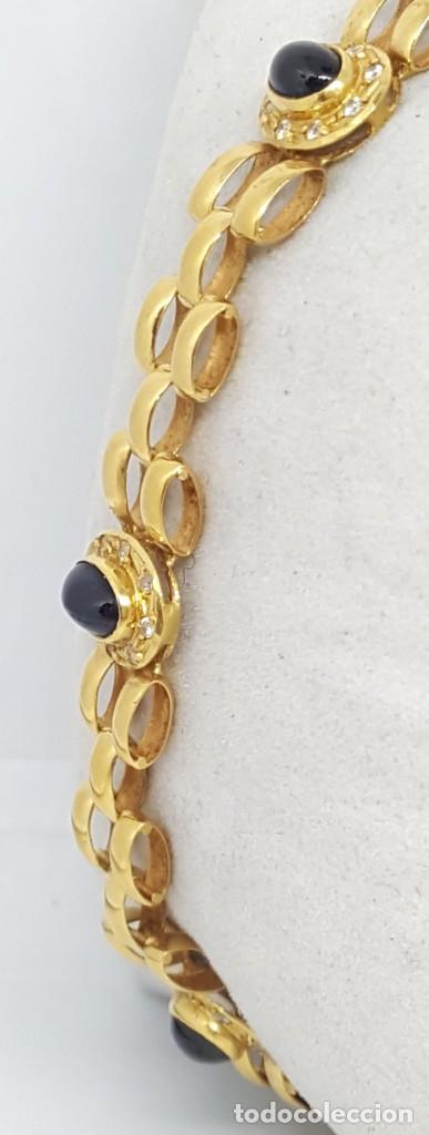 Joyeria: Pulsera con zafiros y circonitas - Foto 3